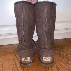 Dark Brown tall UGG boots